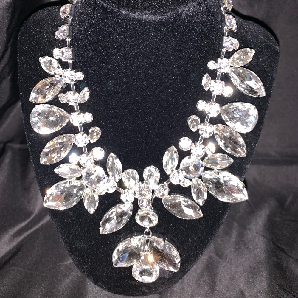 Rhinestone Statement Necklace